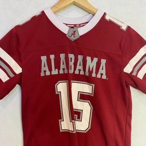 Alabama Crimson Tide Jersey #15 Short Sleeve Hi-Lo Hem Maroon Womens Small